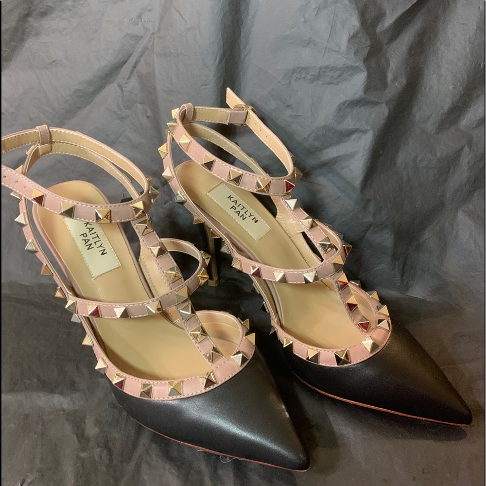 Kaitlyn Pan Rockstud high heels